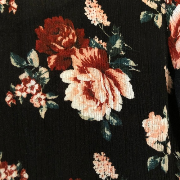 Women's Nordstrom Floral Long Sleeve Dress - Picture 4 of 5